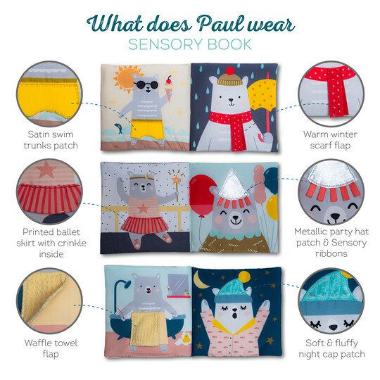 Taf Toys What Does Paul Wear Sensory Book image number 4